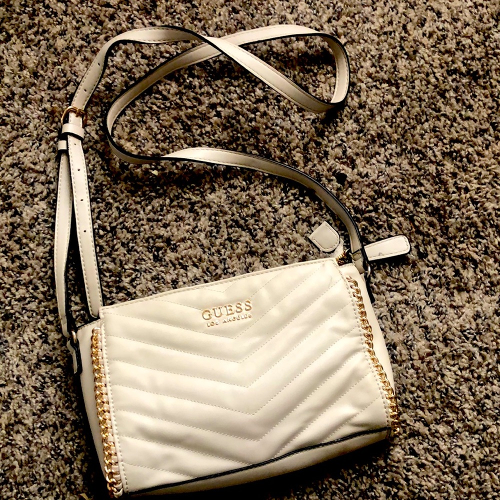 Cream color Guess crossbody handbag